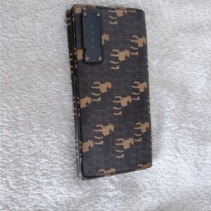 L.A.M.B. Black and Brown Patterned Wallet
